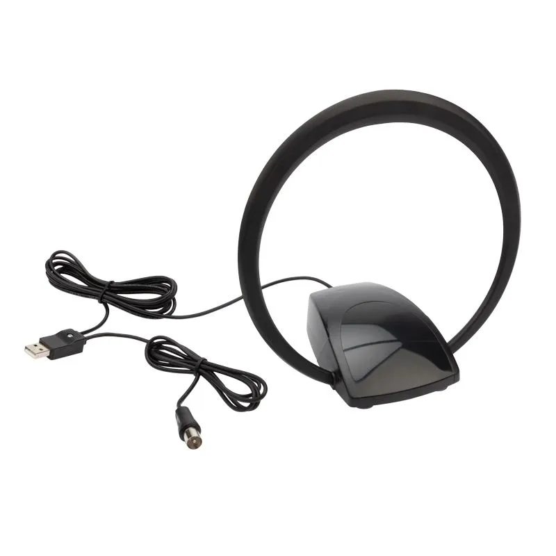 Антенна комнатная «Активная» с USB питанием, для цифрового телевидения DVB-T2, Ring-51 REXANT