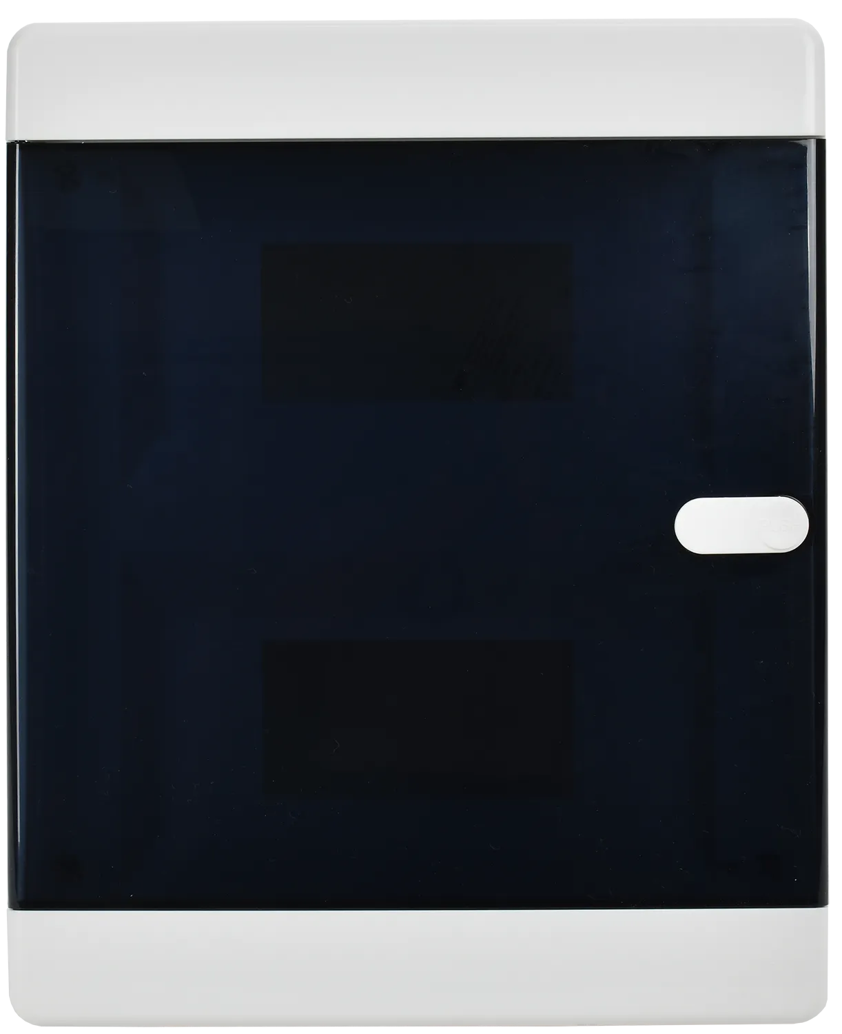 UNION Compact Корпус пластиковый БЕЛЫЙ ЩРН-П-18, IP41 черная прозрачная дверь IEK - Фото 3