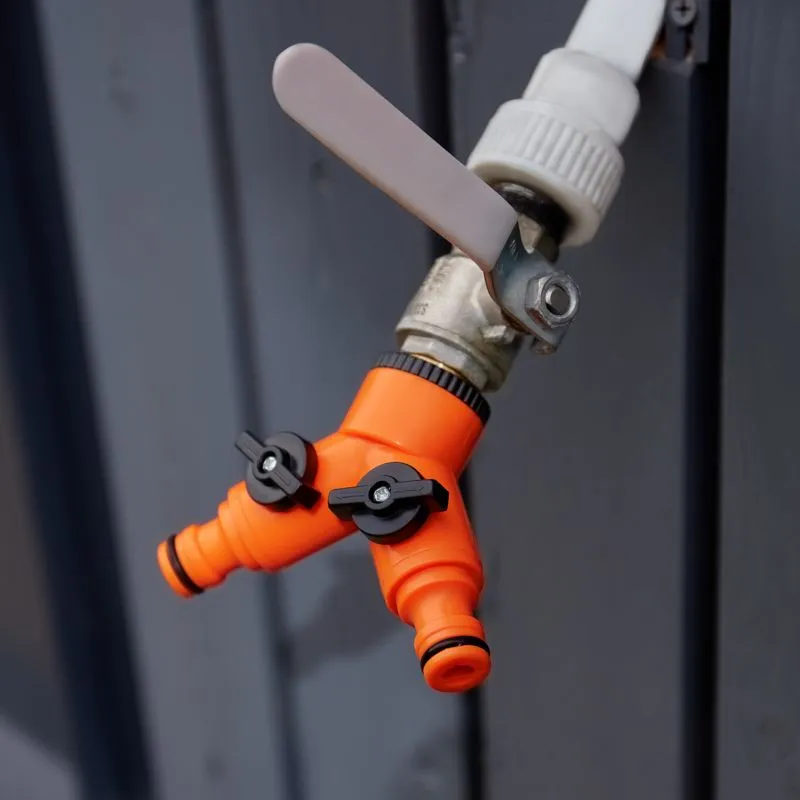 Разветвитель 2-х канальный на кран 1/2"-3/4" ЧЕТЫРЕ СЕЗОНА - Фото 2