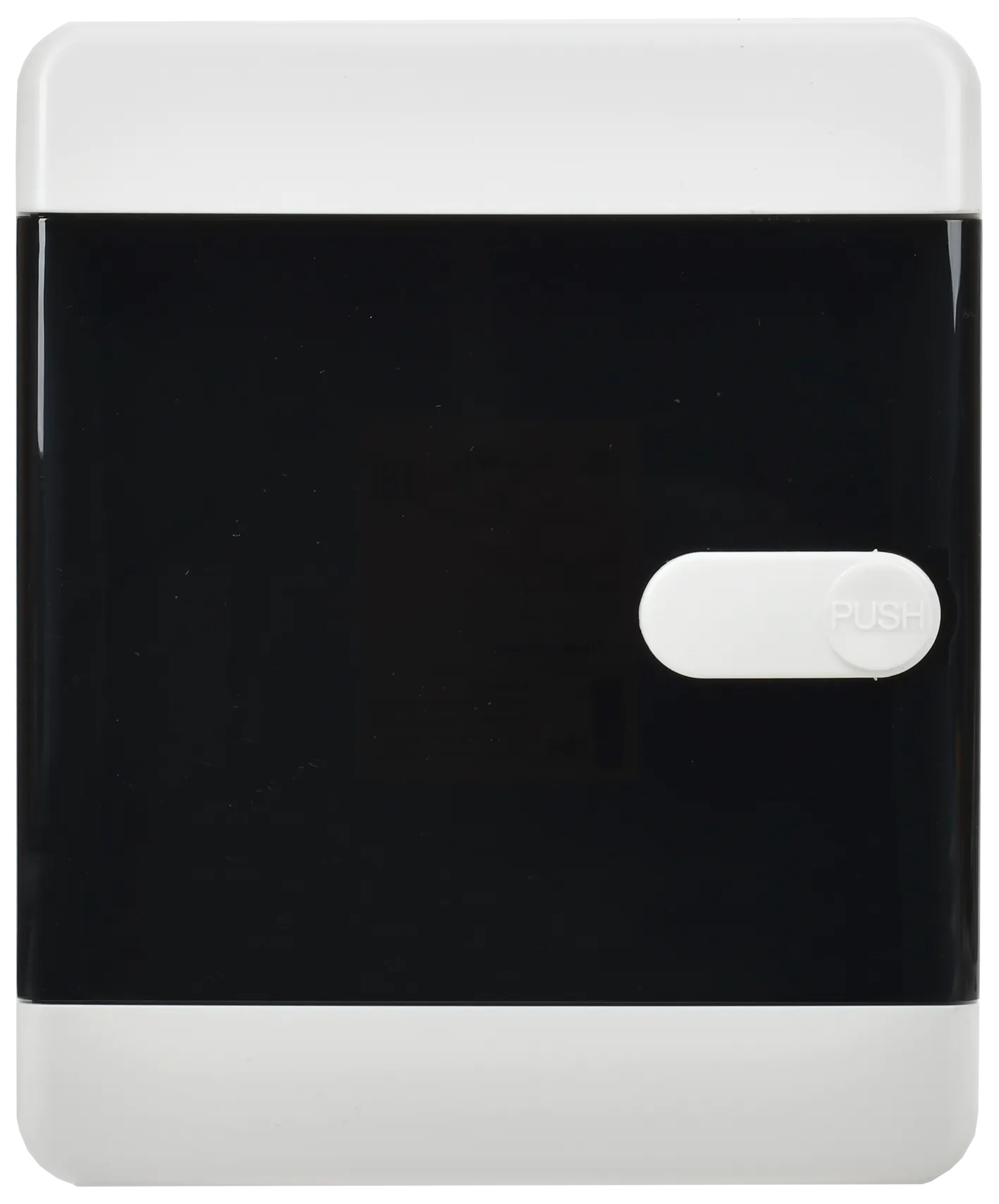 UNION Compact Корпус пластиковый БЕЛЫЙ ЩРН-П-4, IP41 черная прозрачная дверь IEK - Фото 3