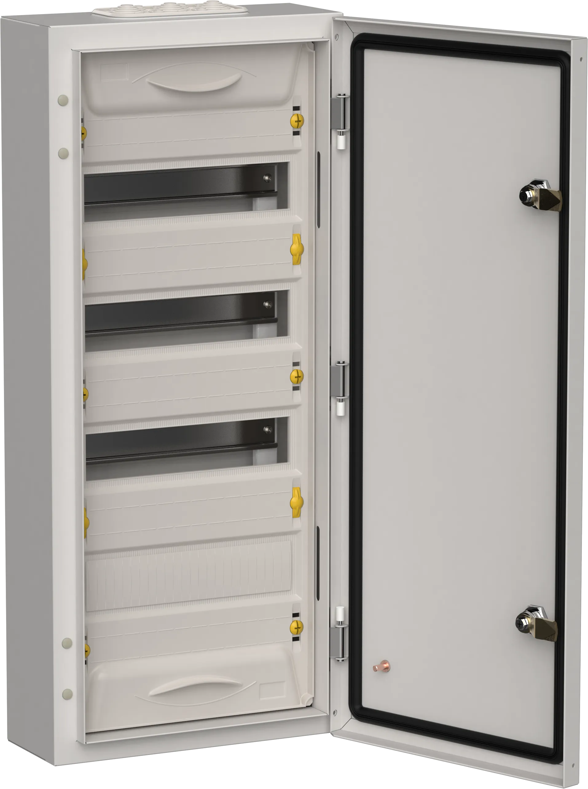 TITAN 5 Корпус металлический ЩРн-48 (1х48) 710х310х140мм IP54 серый (одна дверь) IEK