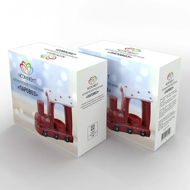 Керамический подсвечник Паровоз 17,1х7,1х14,7 см - Фото 3