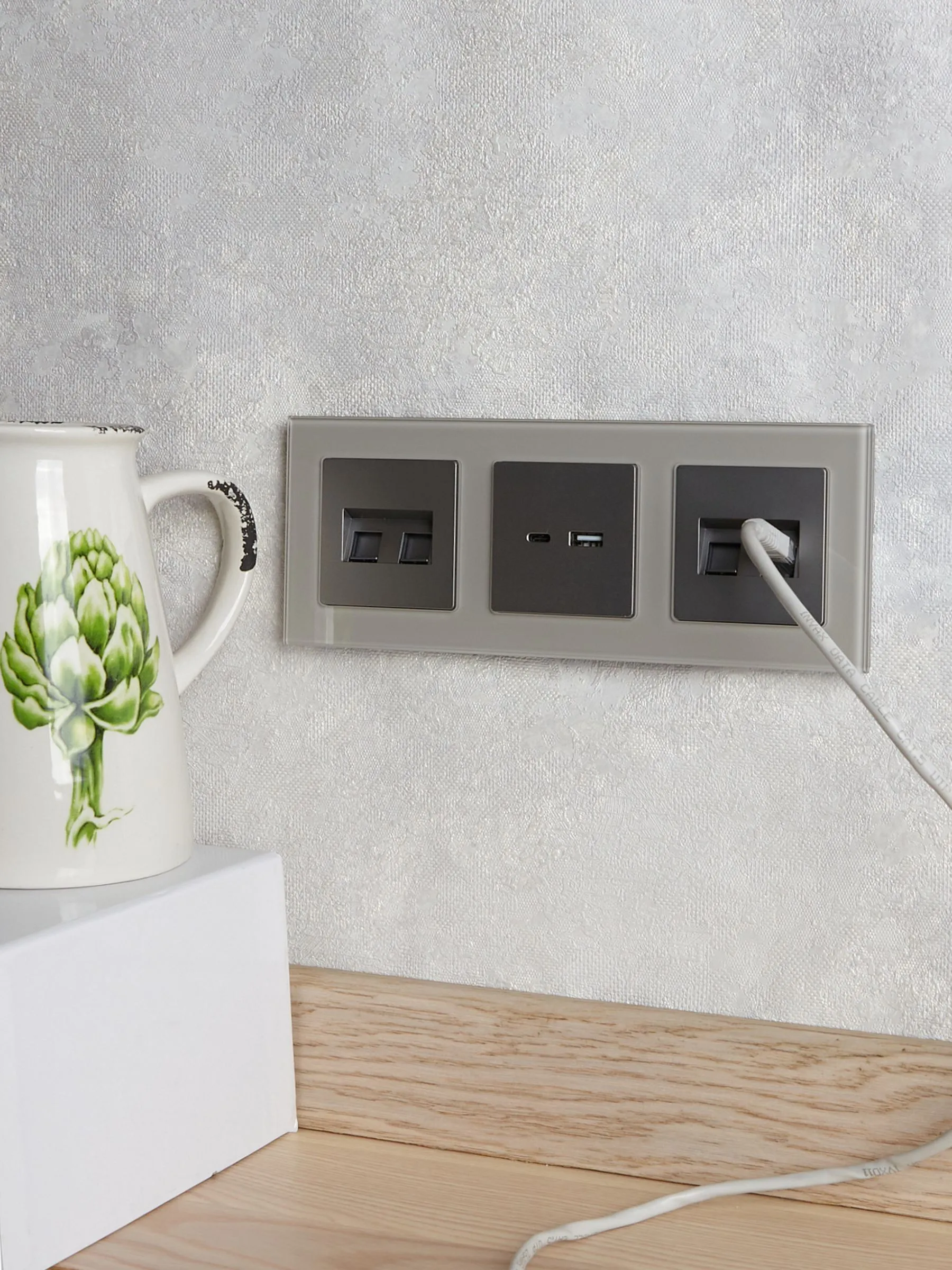 BRITE Розетка двойная RJ11+RJ45 кат.5E РК/Т12-БрС сталь IEK - Фото 5