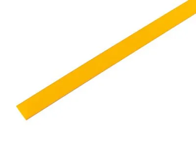 Трубка термоусаживаемая ТУТ нг 9,0/4,5мм, желтая, упаковка 50 шт. по 1м REXANT