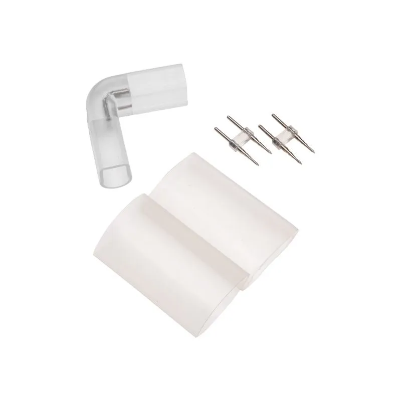 L - коннектор для двухстороннего Гибкого Неона 8х16мм (цена за 1 шт.) 134-063