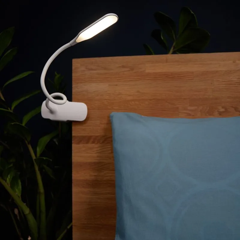 Светильник настольный Click 4Вт, LED, 4000К, диммируемый 3 ступени, заряжаемый, на прищепке, белый REXANT - Фото 4