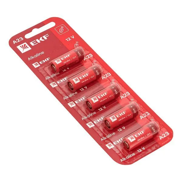 Алкалиновая батарейка А23 для сигнализаций блистер 5шт. EKF - Фото 3