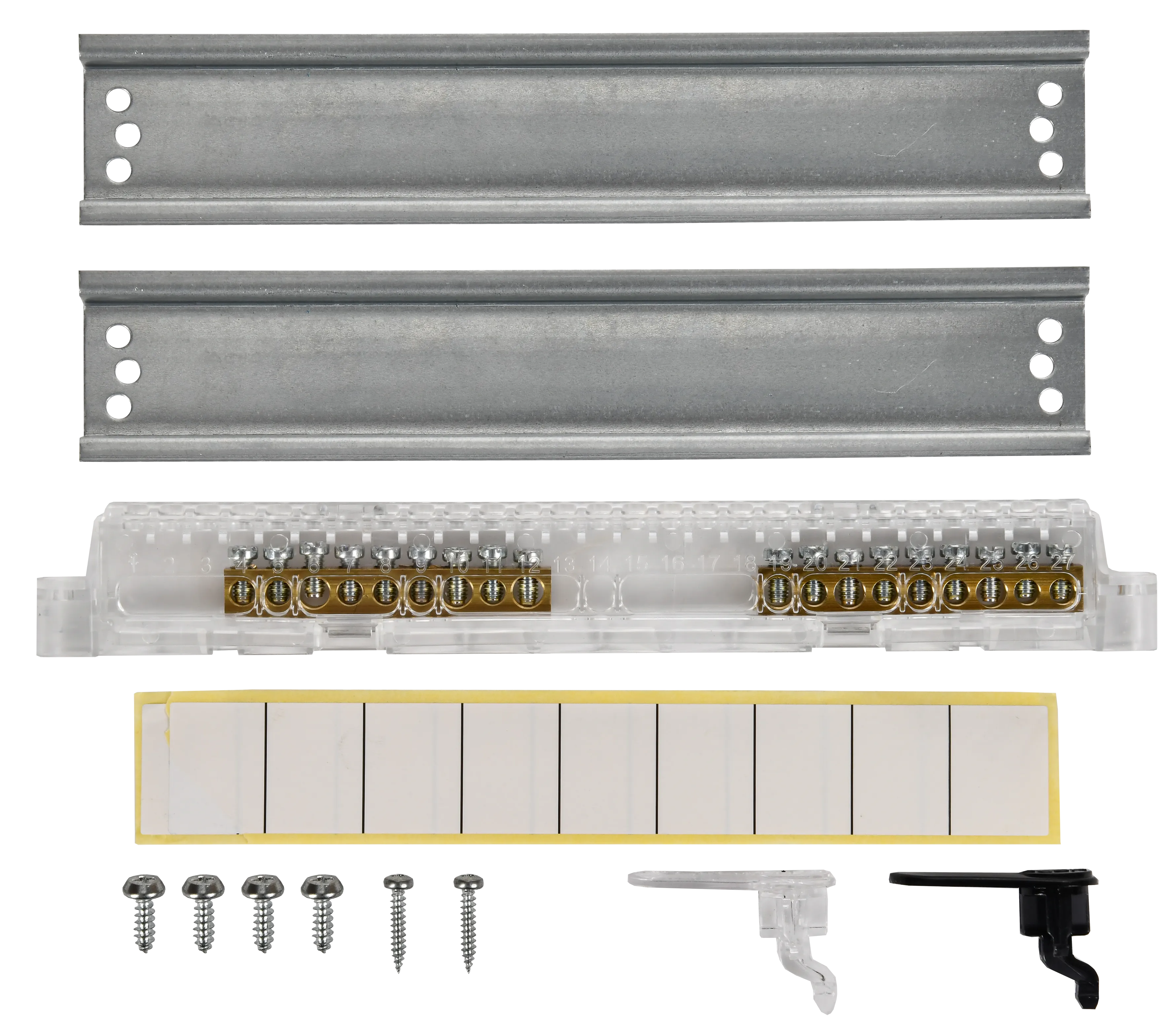 UNION Compact Корпус пластиковый ЩРВ-П-18 IP41 черная прозрачная дверь IEK - Фото 3