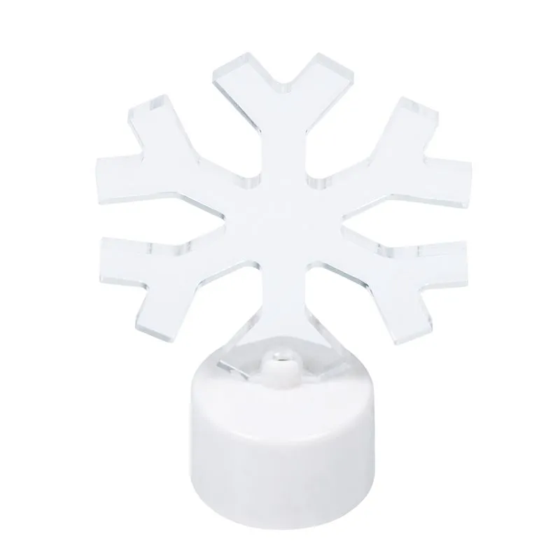 Фигура светодиодная на подставке Снежинка, RGB - Фото 5