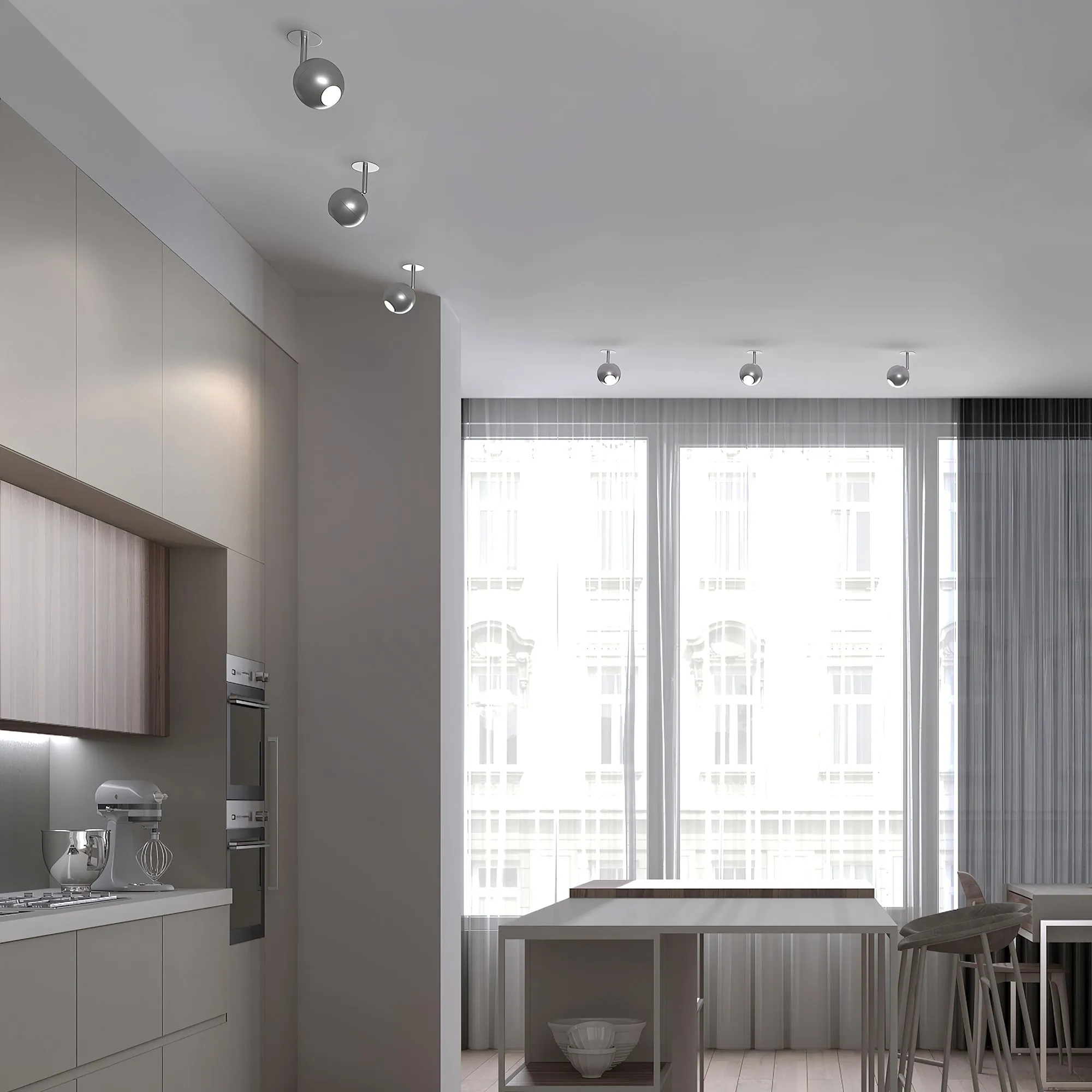 Светильник светодиодный встраиваемый серебро 9925 LED Elektrostandard - Фото 2