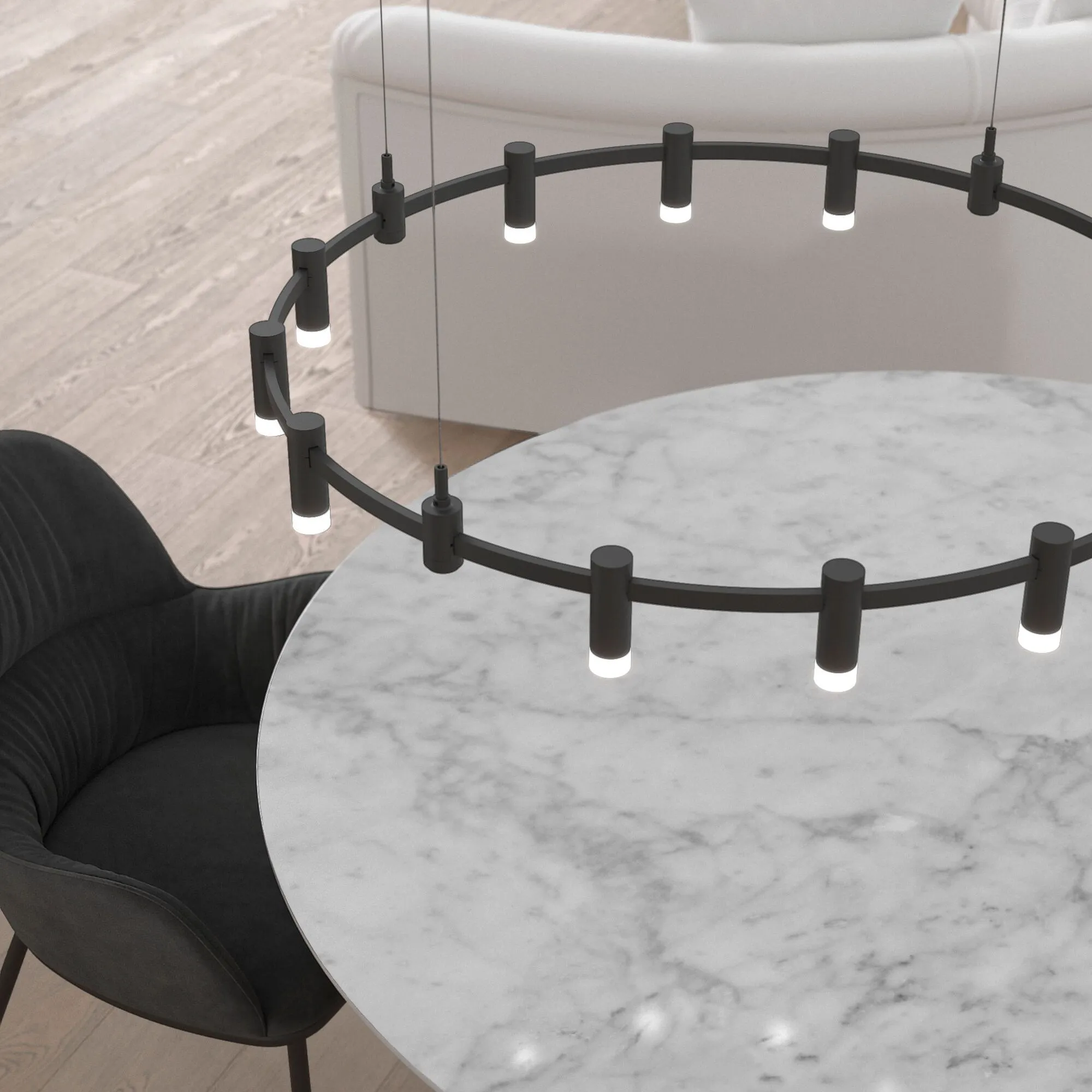 Esthetic Magnetic Трековый светильник 3W 3000K (чёрный) 85116/01 - Фото 12