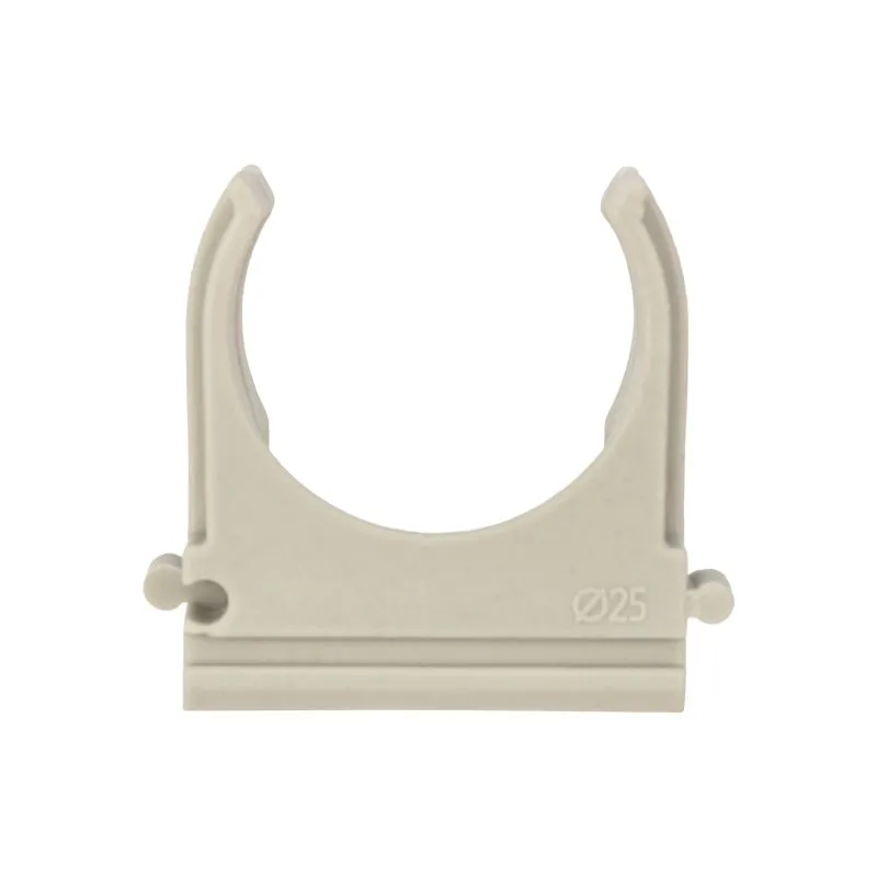 Крепеж-клипса для трубы ø25мм серая (10 шт/уп) REXANT - Фото 2