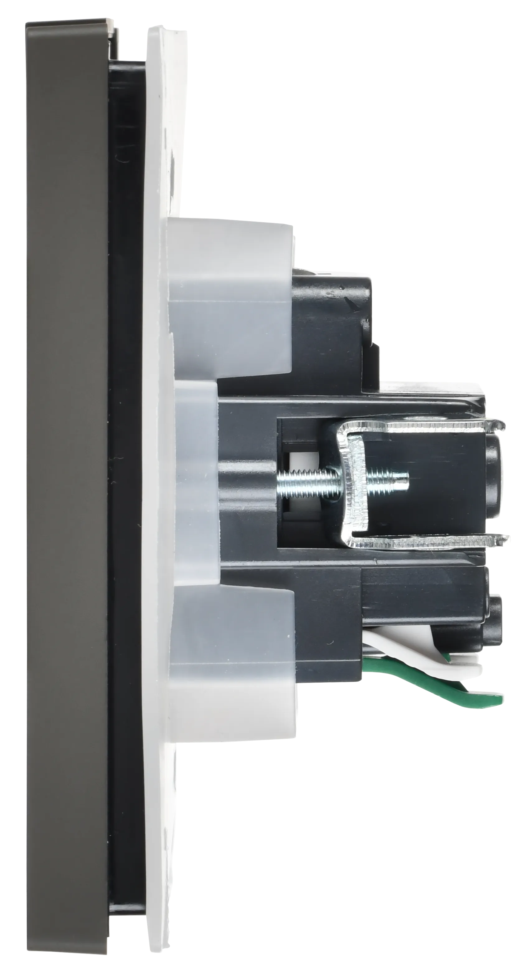 FORTE&PIANO Розетка 1-местная с заземлением с защитными шторками и крышкой безвинтовое крепление 16А IP44 FP319 серый IEK - Фото 4