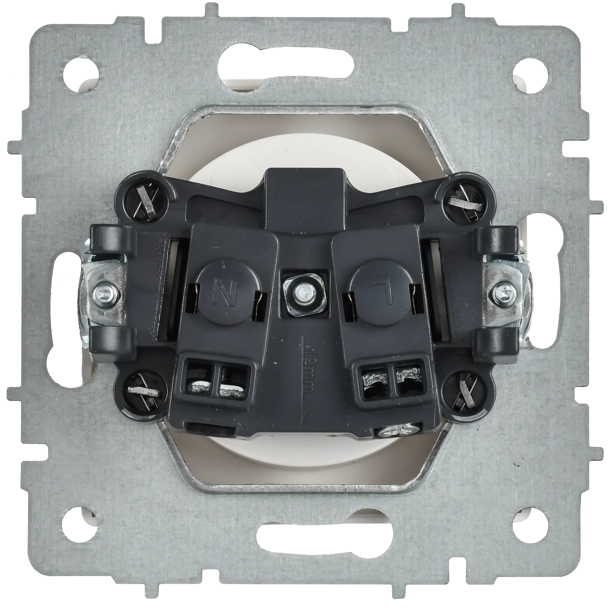 BRITE Розетка 1-местная без заземления без защитных шторок 10А РС10-1-0-БрАБ арктический белый IEK - Фото 5