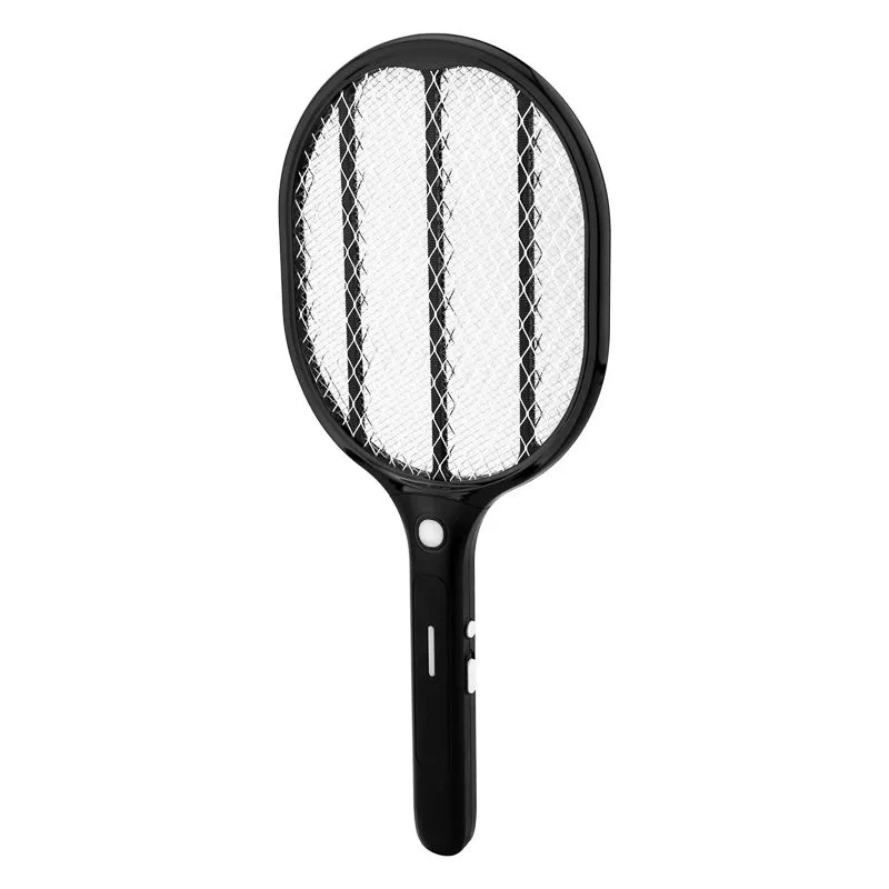 Мухобойка электрическая RX-460 Black, с фонариком и аккумулятором REXANT - Фото 5