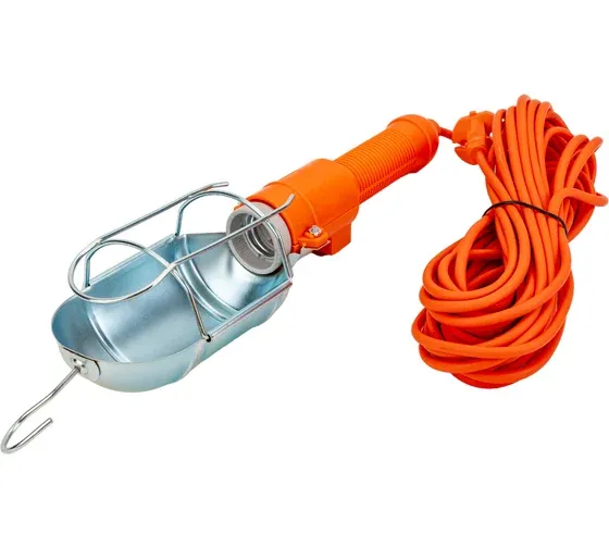 Светильник СПГ-01 переносной гаражный Е27, 60Вт, 220В, ПВС 2х0,75, 10м. DEKRON - Фото 5