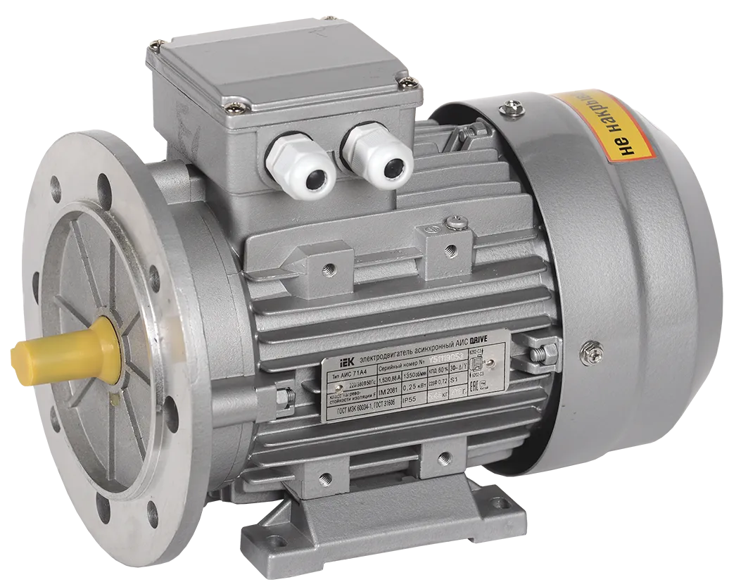 Электродвигатель асинхронный трехфазный АИС 112L4 380В 5,5кВт 1500об/мин 2081 DRIVE IEK