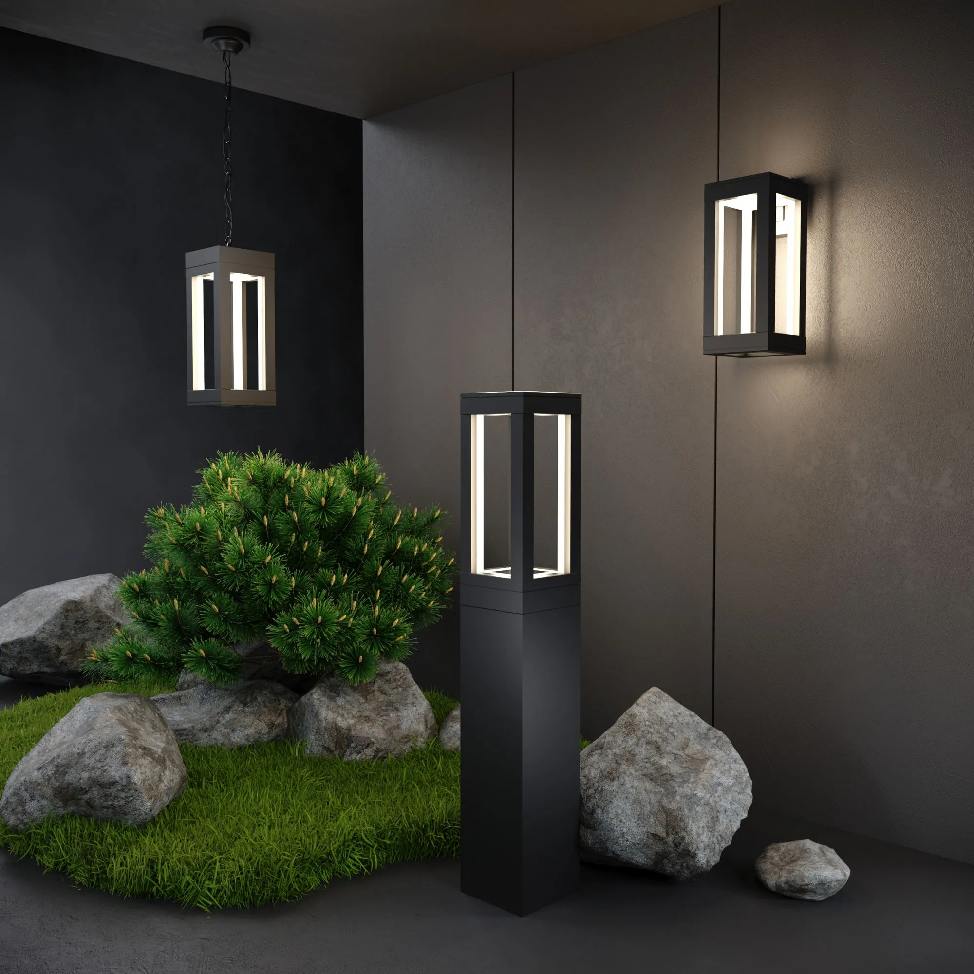 Светильник светодиодный уличный настенный Frame LED IP54 1527 TECHNO LED черный Elektrostandard - Фото 5