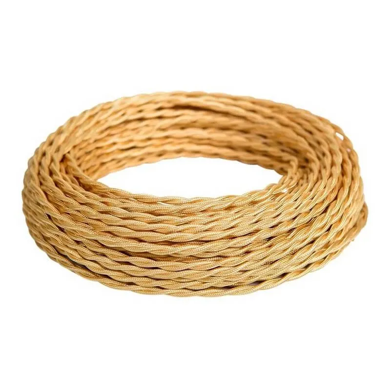 Провод монтажный витой ПВХ  2х2,5мм, цвет - карамель (бухта 50м),ТМ "МЕЗОНИНЪ" GE70142-34