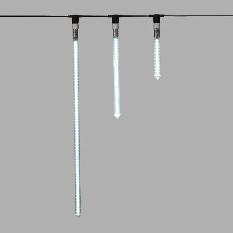 Сосулька светодиодная E27 30см двухсторонняя 24x2 LED БЕЛЫЙ IP65 230В NEON-NIGHT 256-161