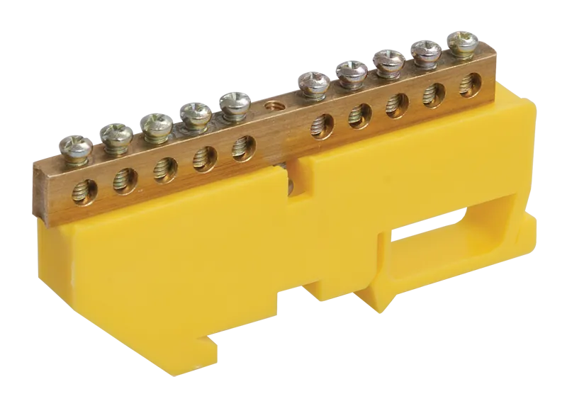 Шина PE "земля" на DIN-изол ШНИ-6х9-24-Д-Ж IEK