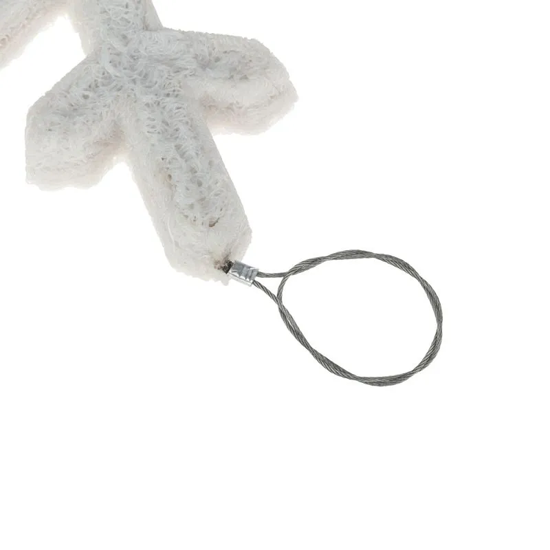 Акриловая светодиодная фигура Снежинка 60 см, белая LED-ICE - Фото 2