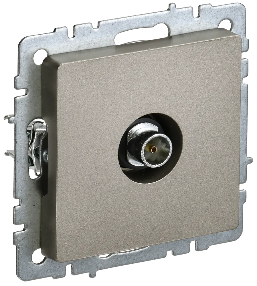 BRITE Розетка TV оконечная РТВ11-0-БрШ шампань IEK BR-A10-O-K37