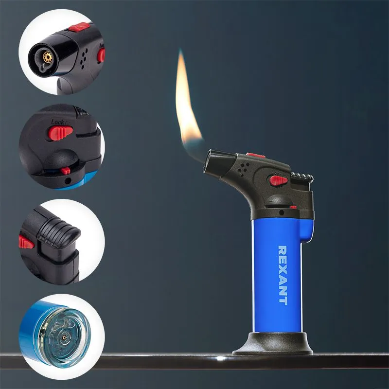 Турбо горелка GT-11, заправляемая, синяя REXANT - Фото 3