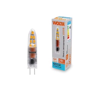 Светодиодная лампа WOLTA WSTD-JC-220V3W6KG4-P 3Вт 6500K G4 WSTD-JC-220V3W6KG4-P