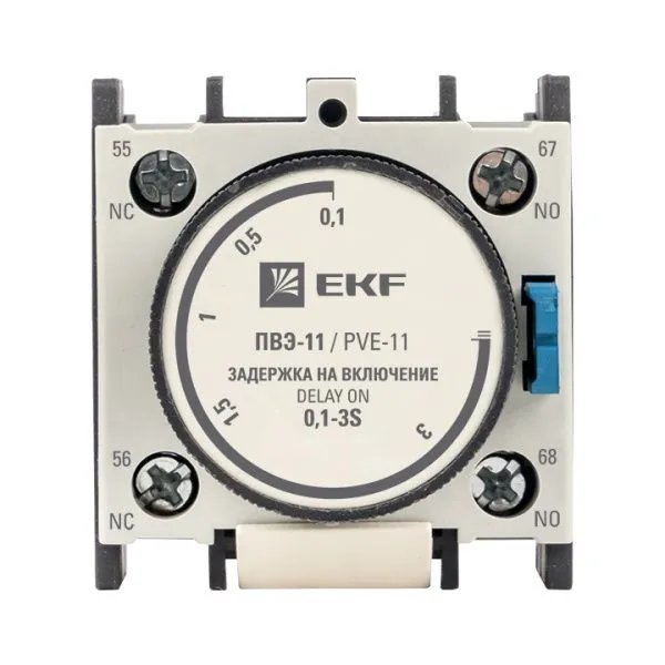 Приставка выдержки времени включения ПВЭ-11 0,1-3сек NO+NC EKF - Фото 6