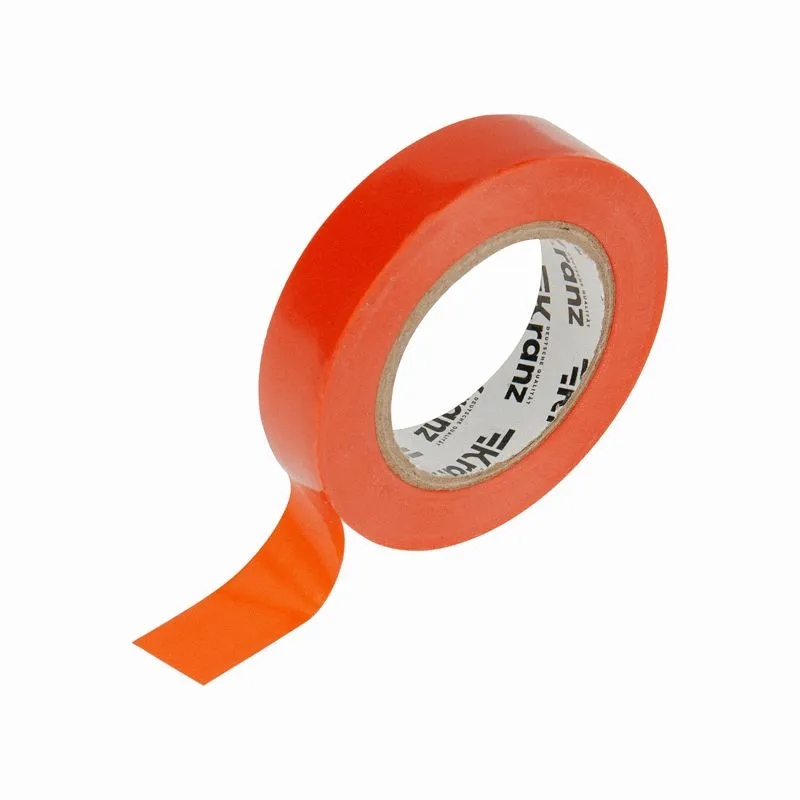 Изолента ПВХ 0,13х15мм, 20м, красная KRANZ - Фото 3