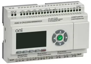 ПЛК HVAC S ЦПУ 6DI 6DO 1AI 5PT 4AO LED дисплей RS485 24В DC Расширяемая версия ONI HVAC-S-CPU22DRA48NNN00024