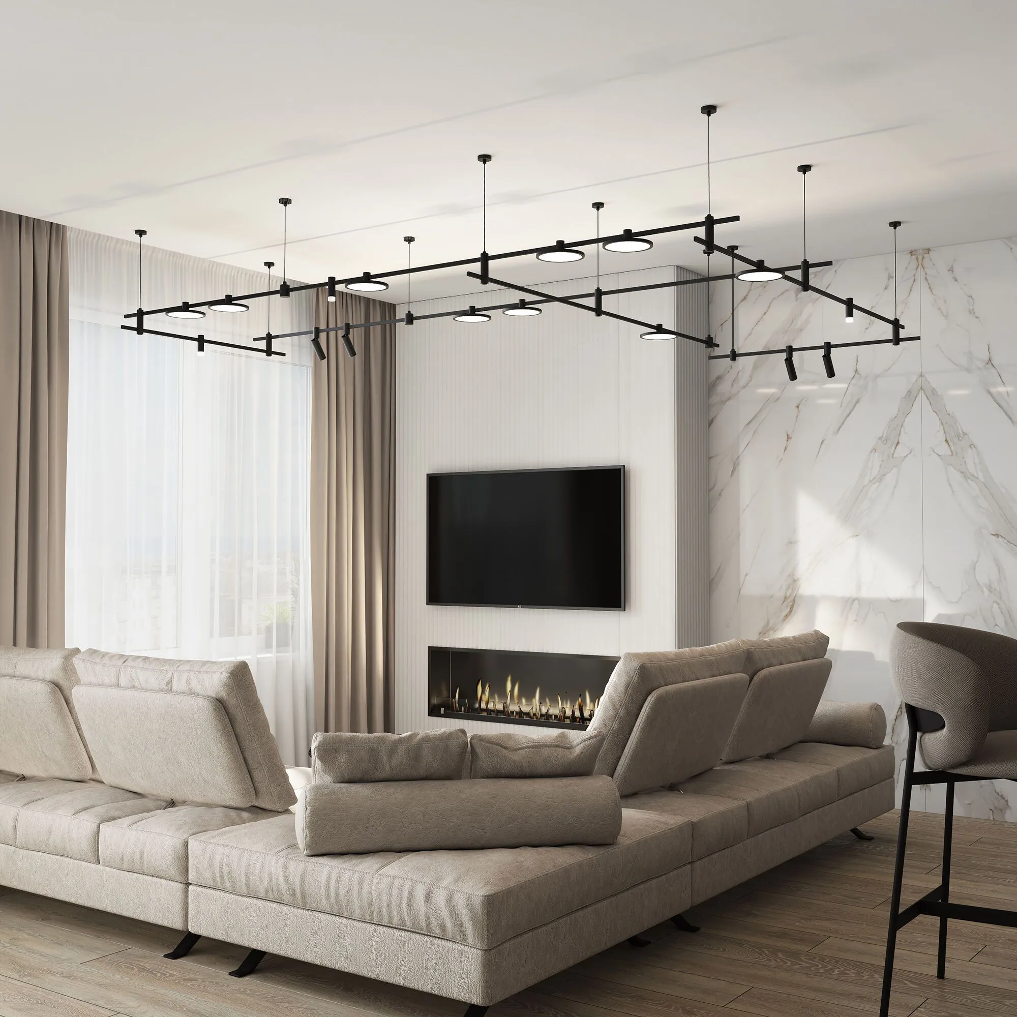 Esthetic Magnetic Трековый светильник 10W 3000K (чёрный) 85125/01 - Фото 13