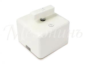 Выключатель ретро фарфоровый поворотный на четыре положения, коллекция "QUADRA" цвет - белый,  ТМ "М GE80401-01