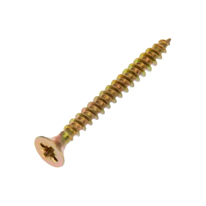 Саморез универсальный 4,0х40 мм, желтый цинк, пакет (800 шт/уп) KRANZ - Фото 3