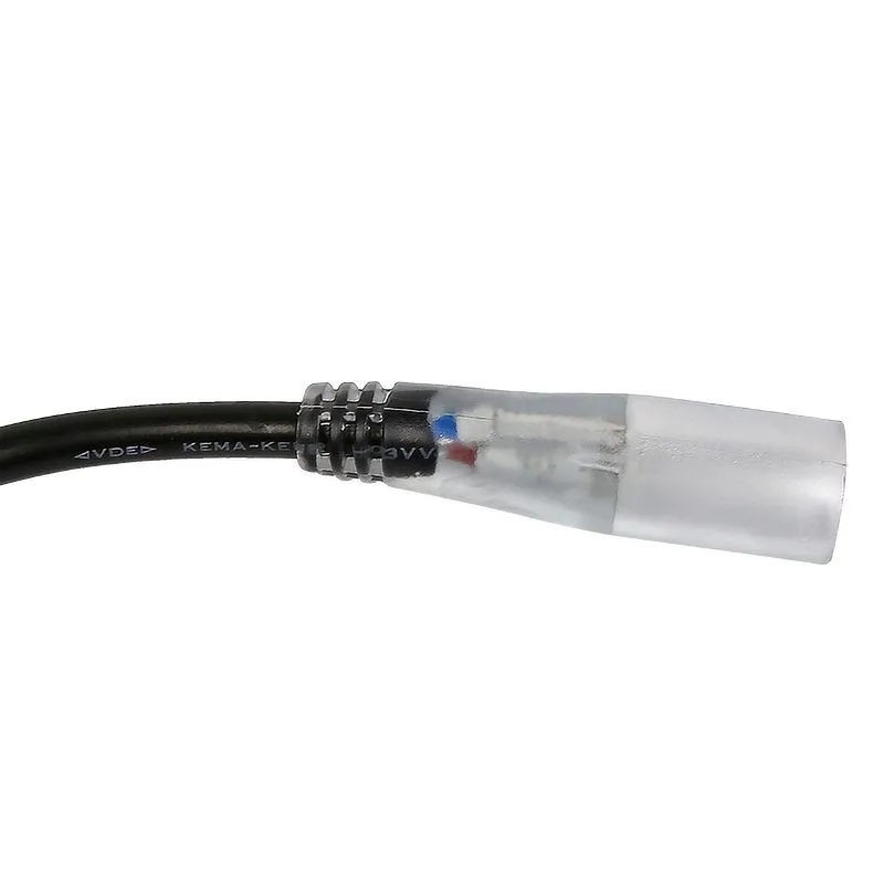 Установочный набор для дюралайта 2W ∅13мм (коннектор с иголкой, выпрямитель, заглушка), до 100м - Фото 2