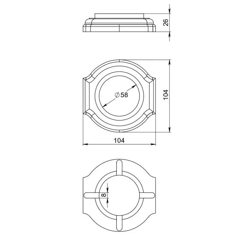 Рамка одноместная "Элегант" , цвет - темный дуб, ТМ "МезонинЪ" GE70721-26 - Фото 3