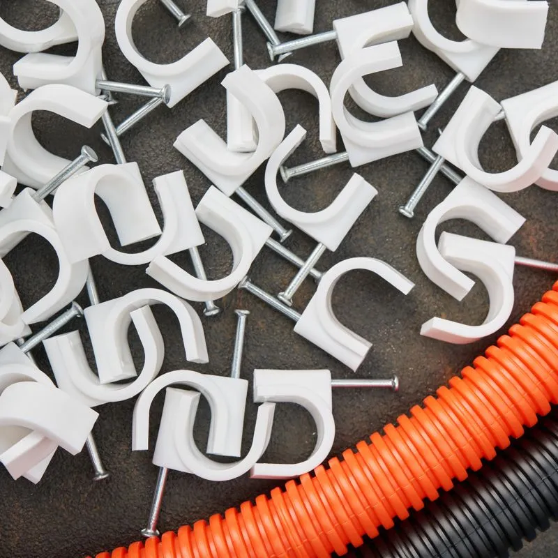 Крепеж кабеля круглый 20мм, белый (50 шт/уп) REXANT - Фото 4