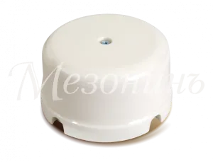 Коробка распределительная фарфоровая D80мм, h43мм, IP20, цвет -белый, ТМ "МЕЗОНИНЪ" GE70236-01 GE70236-01