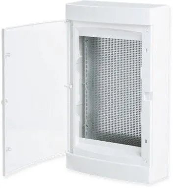 Щит слаботочный навесной "Unix" прозрачная дверь 3 габарит 485x287x112 IP40