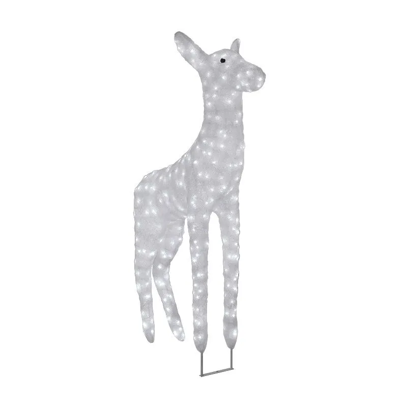 Акриловая светодиодная фигура Олень мама 115х155 см, 1900 светодиодов, IP65 понижающий трансформатор в комплекте, NEON-NIGHT