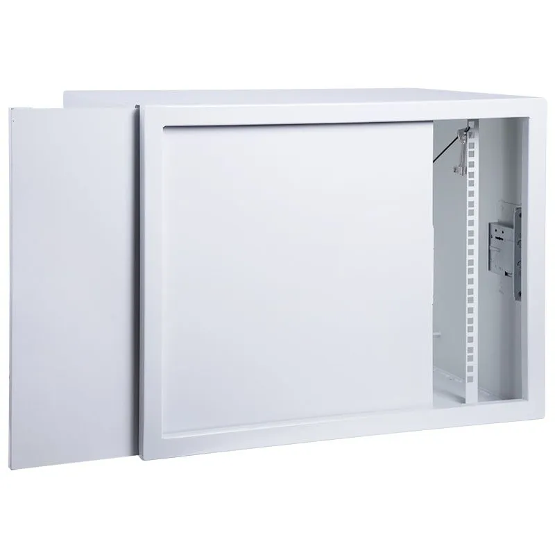 Шкаф настенный 19" АНТИВАНДАЛЬНЫЙ пенал 6U 600×400×327мм, (ШxГxВ) RAL 7035 REXANT 04-2250