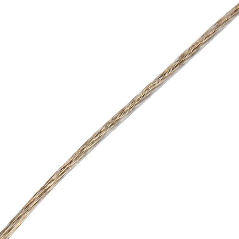 Трос стальной в ПВХ оплетке d=3,0мм, прозрачный (моток 20м) REXANT - Фото 4