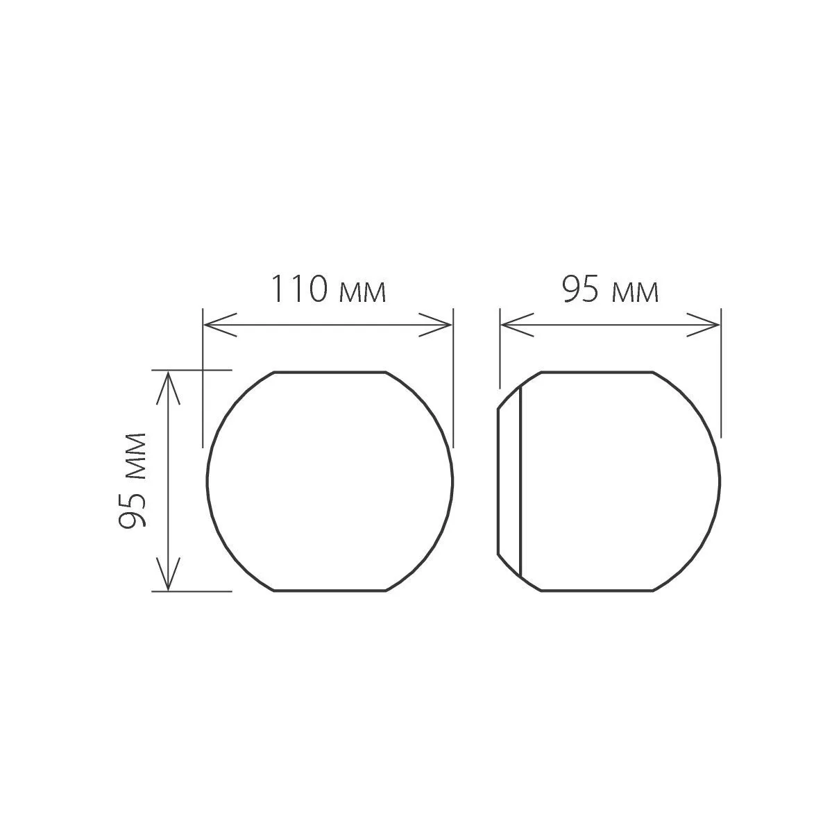 Diver черный Светильник светодиодный уличный настенный 1566 TECHNO LED Elektrostandard - Фото 6