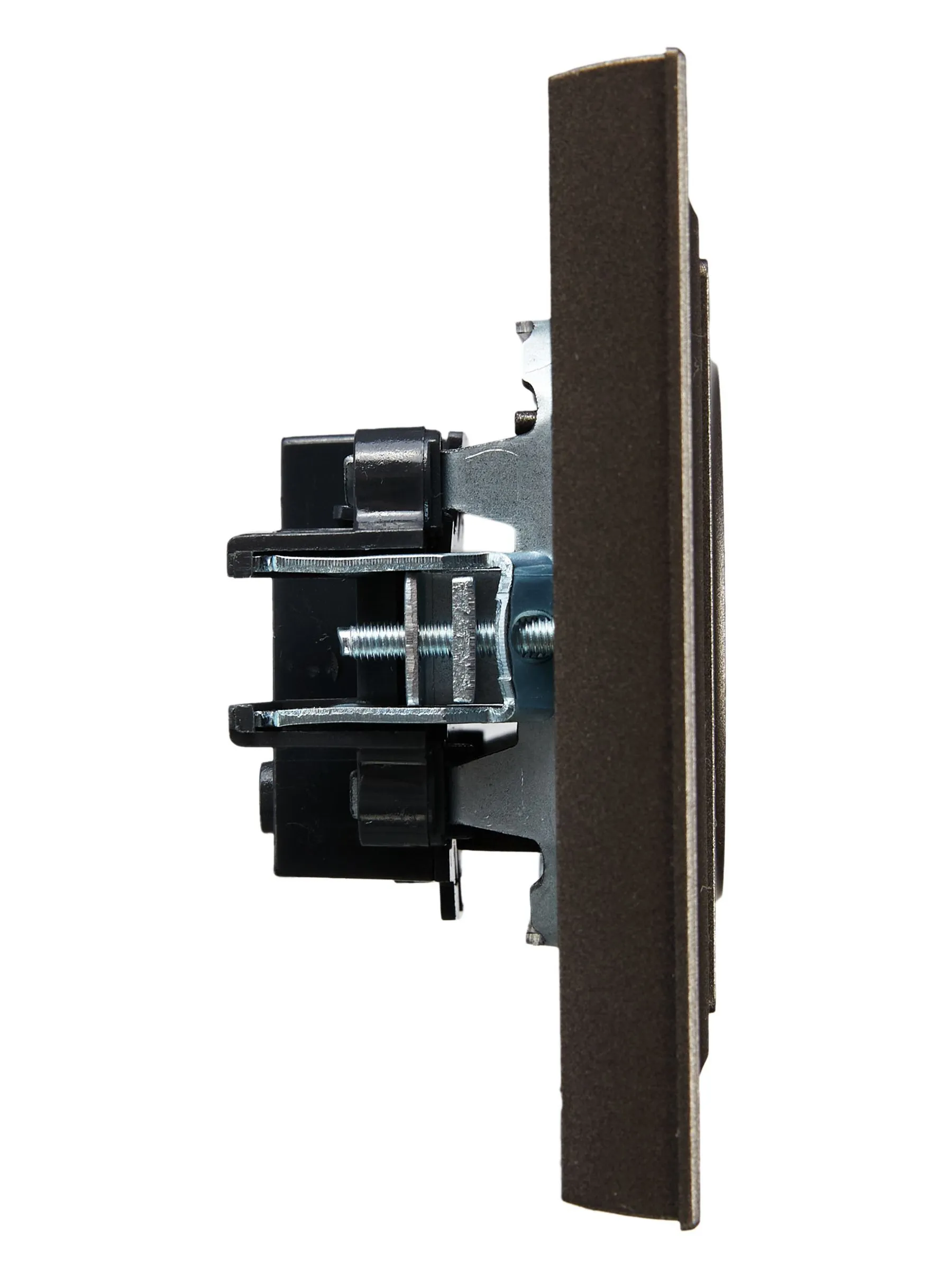 BRITE Розетка 1-местная без заземления без защитных шторок 10А в сб. РСР10-1-0-БрТБ темная бронза IEK - Фото 6