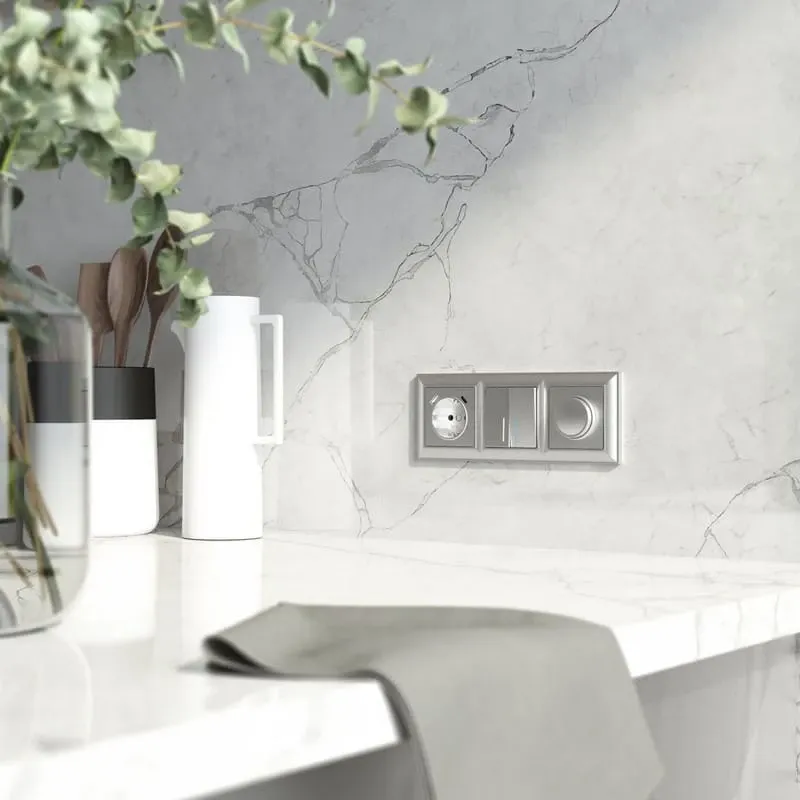 Рамка на 3 поста Fiore (серебряный) Werkel - Фото 2