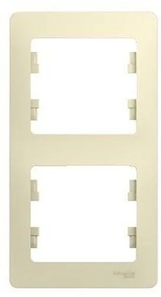 Рамка 2-м Glossa вертикал. беж. SE GSL000206