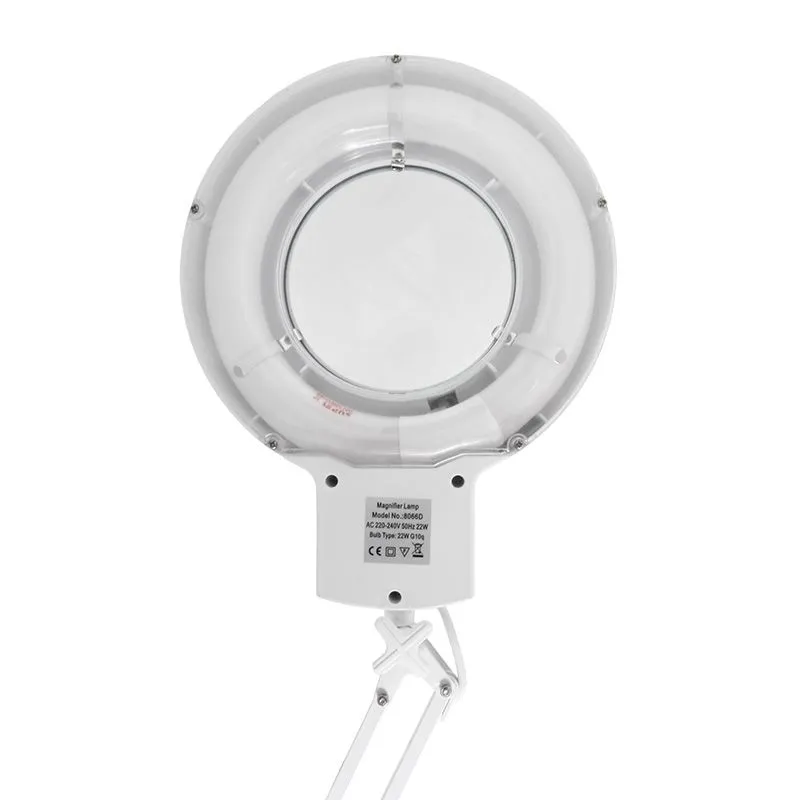 Лупа на струбцине круглая 5D с подсветкой, ø127мм, белая REXANT - Фото 5