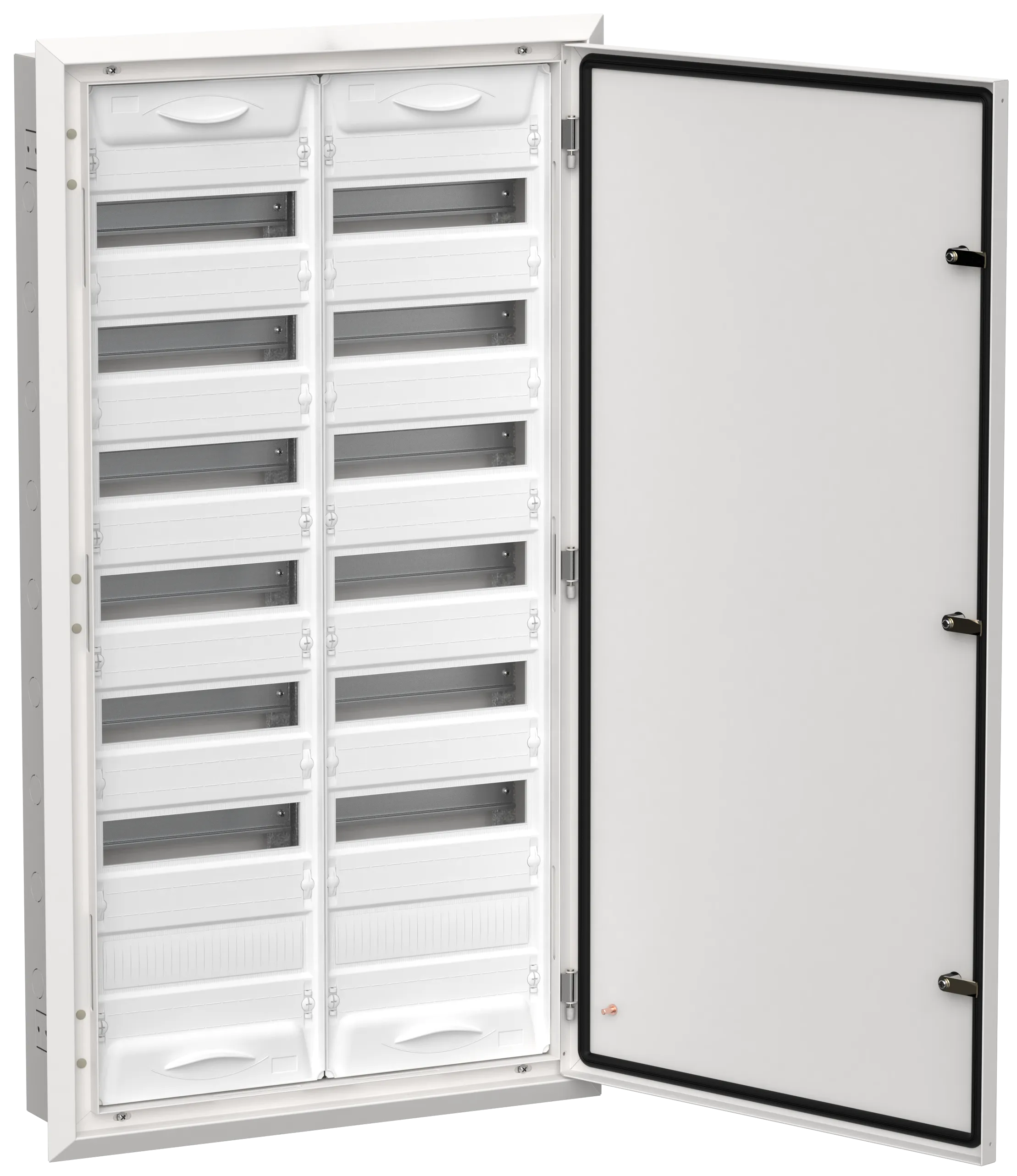 TITAN 5 Корпус металлический ЩРв-168 (2х84) 1130х625х130мм IP31 белый (одна дверь) IEK