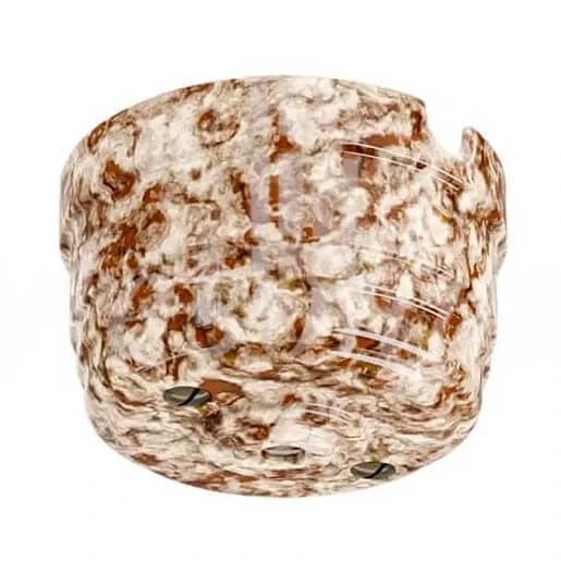 Корпус розетки потолочной фарфоровый, D70x40, цвет - мрамор